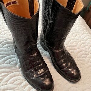 Mens 11.5 Rogers black western boots.